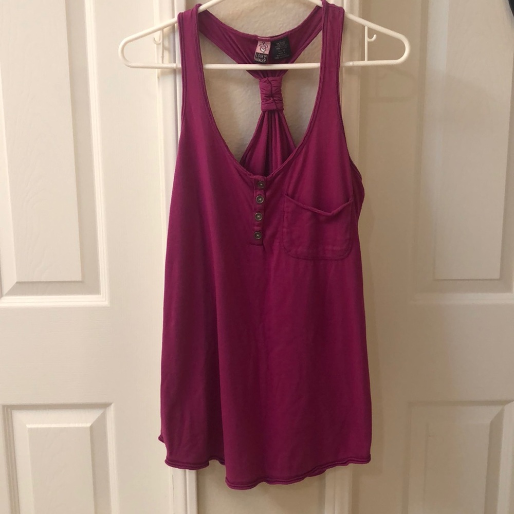 Love on a Hangar Pink Racer Back Top
